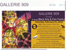 Tablet Screenshot of gallerie909.com